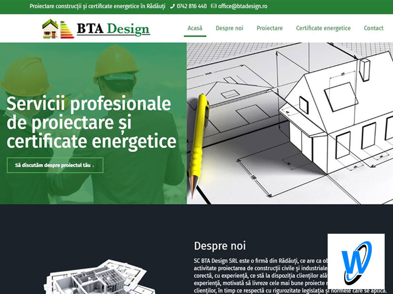 Website de Prezentare – BTA Design