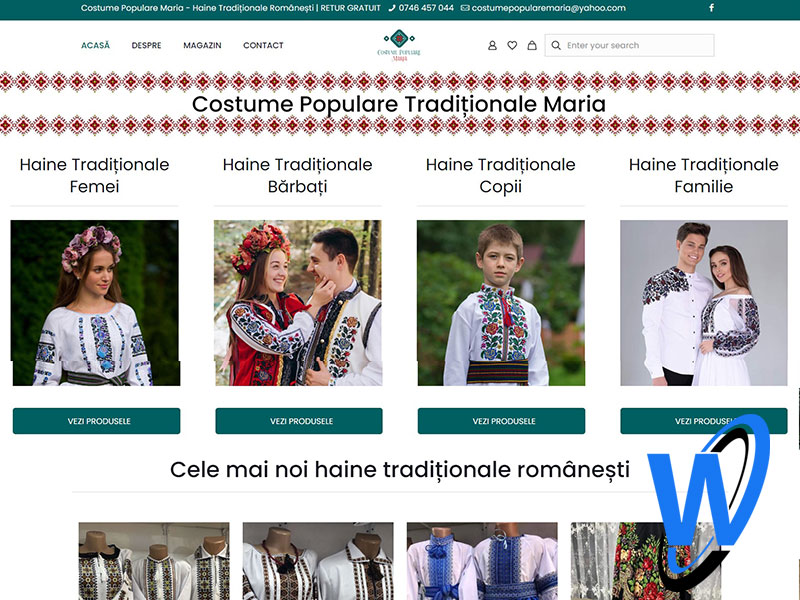 Creare-Magazin-Online-Costume-Populare-Maria